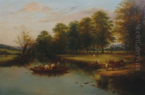 On The River Avon, Bristol Oil Painting by Henry Park