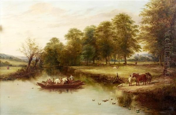 On The Bristol Avon Oil Painting by Henry Park