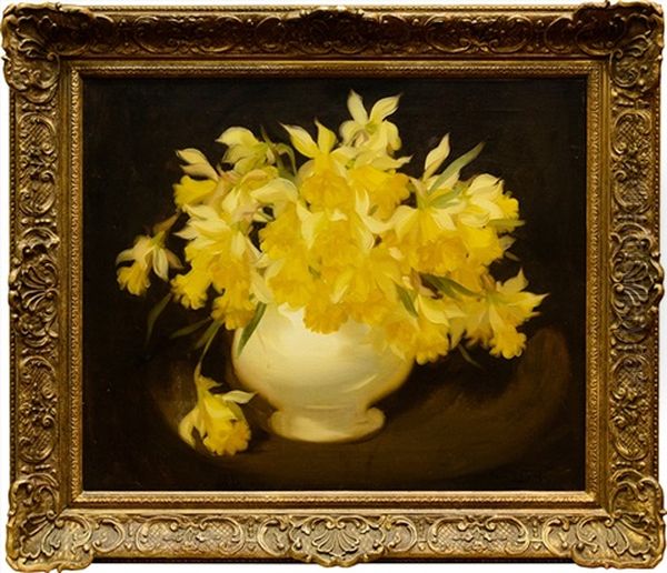 Daffodils Oil Painting by Stuart James Park