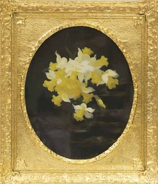 Daffodils Oil Painting by Stuart James Park