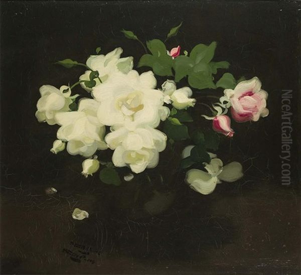 Roses Oil Painting by Stuart James Park