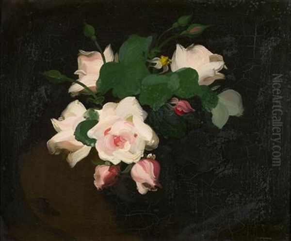 Roses Oil Painting by Stuart James Park