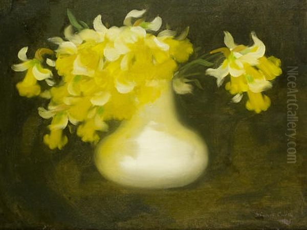 Daffodils Oil Painting by Stuart James Park