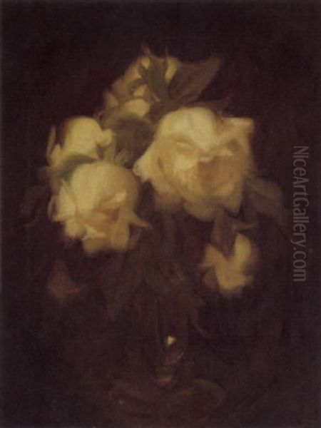 Roses Oil Painting by Stuart James Park