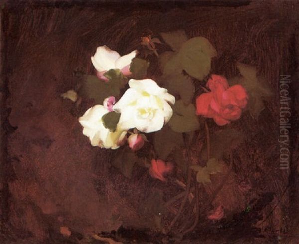 Roses Oil Painting by Stuart James Park