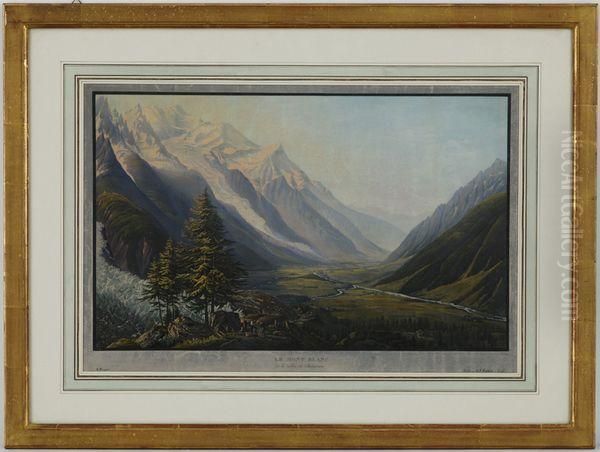 Le Mont-blanc Oil Painting by Ludwig Bleuler