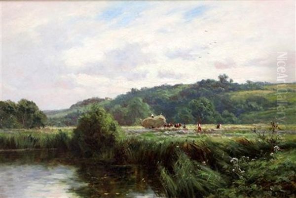 Near Marlow On Thames Oil Painting by Henry H. Parker