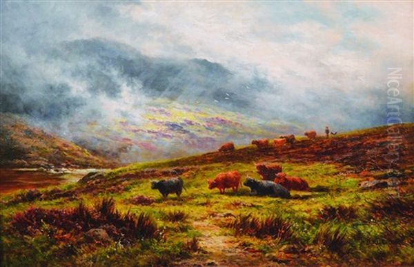 Glen Falloch Perthshire Oil Painting by Henry H. Parker