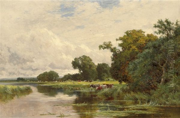 Die Themse Bei Windsor Oil Painting by Henry H. Parker