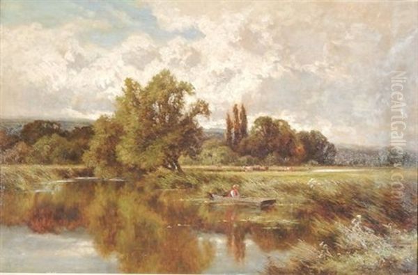 The River Ouse At Hemingford by Henry H. Parker