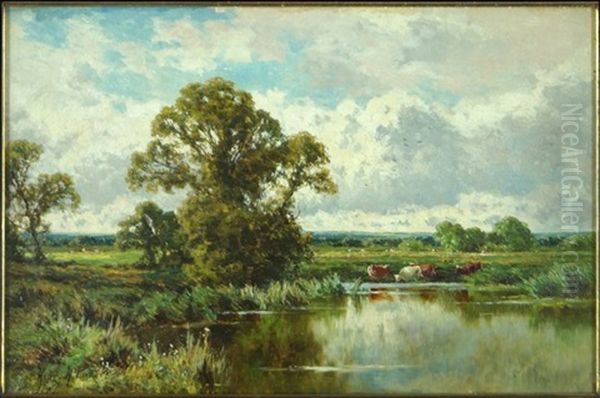 Near Chitney, On Thames Oil Painting by Henry H. Parker