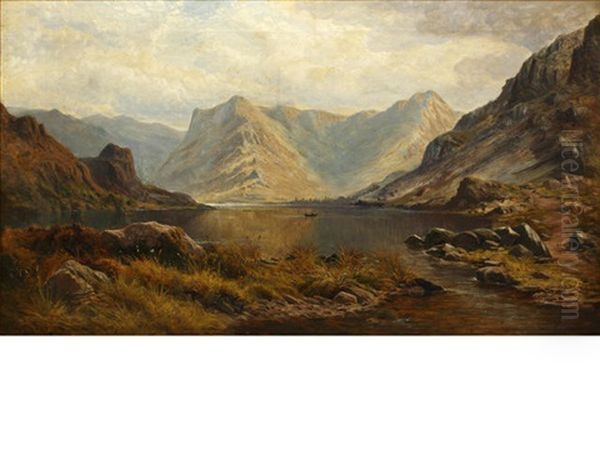 Buttermere Oil Painting by Henry H. Parker