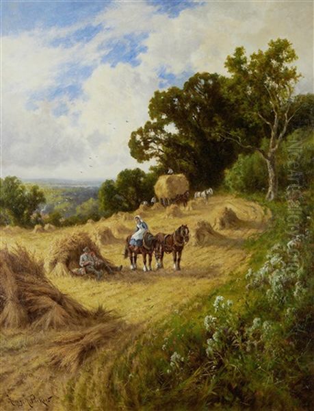 The Midday Rest Oil Painting by Henry H. Parker