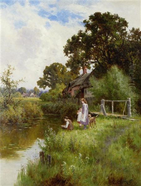 Nibbling Oil Painting by Henry H. Parker