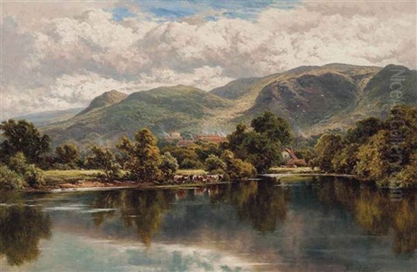 The Church Pool, Bettws-y-coed, North Wales Oil Painting by Henry H. Parker