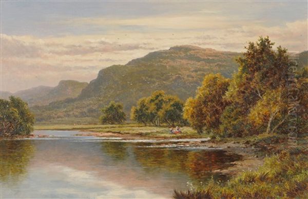 Llyn Crafnant, North Wales Oil Painting by Henry H. Parker