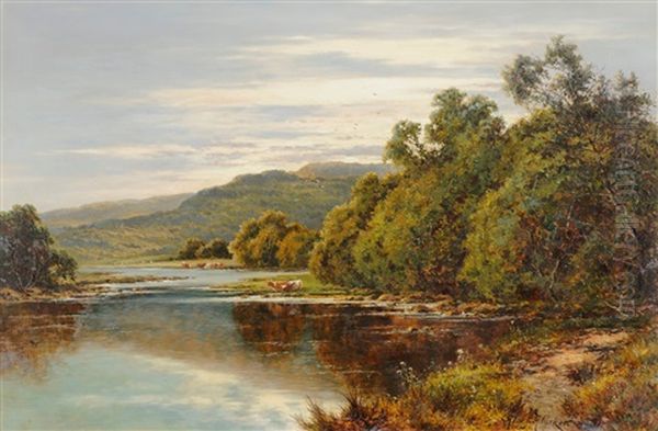 Silvery River Oil Painting by Henry H. Parker