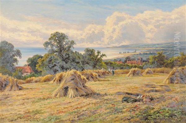 The Sussex Coast Oil Painting by Henry H. Parker