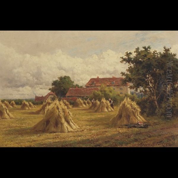 Brimpton, Berks Oil Painting by Henry H. Parker