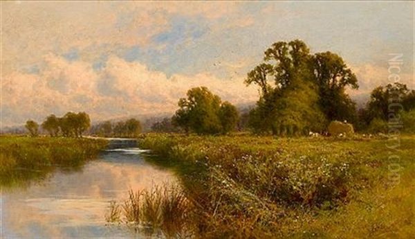 Near Great Marlow-on-thames Oil Painting by Henry H. Parker