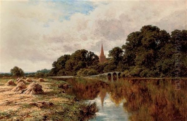 On The Avon Oil Painting by Henry H. Parker