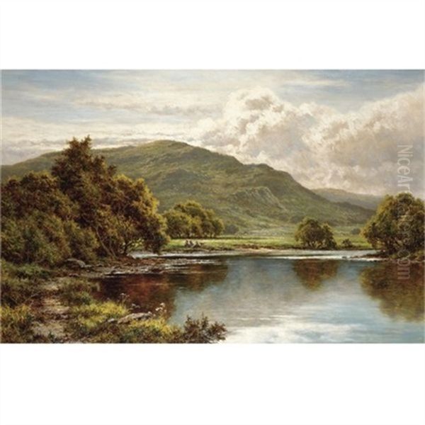 In The Lledr Valley, North Wales Oil Painting by Henry H. Parker