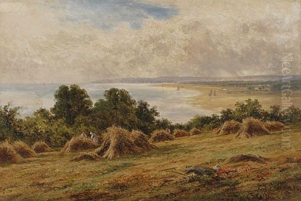 View Of The Coast Of Worthing In Sussex Oil Painting by Henry H. Parker