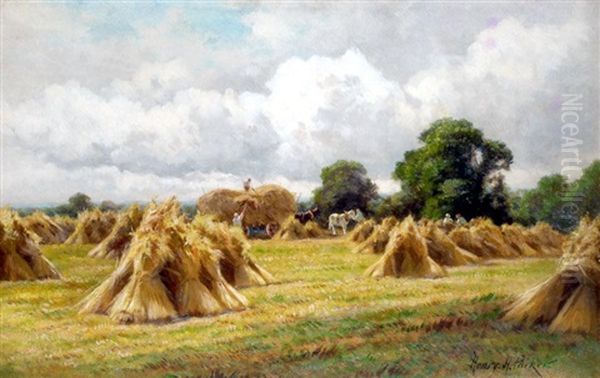 Make Hay While The Sun Shines Oil Painting by Henry H. Parker