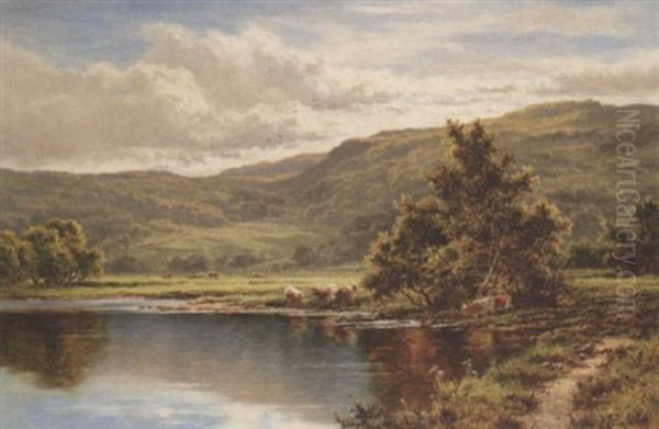 The Lledr River At Bettws-y-coed, North Wales Oil Painting by Henry H. Parker