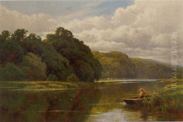 The Thames At Pangbourne by Henry H. Parker