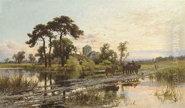 Sonning, Berkshire Oil Painting by Henry H. Parker