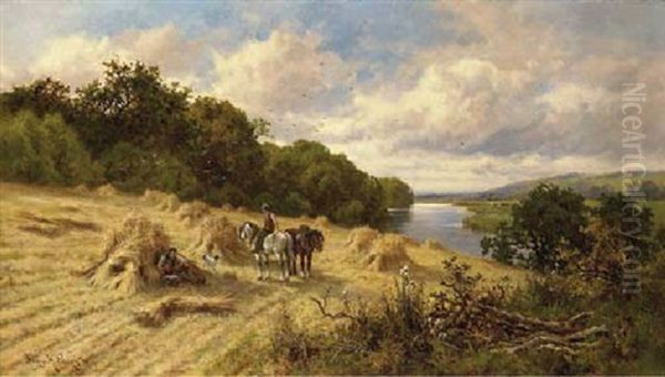 The Midday Rest Oil Painting by Henry H. Parker