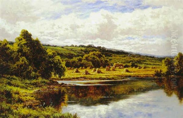 On The Mole, Near Dorking Oil Painting by Henry H. Parker