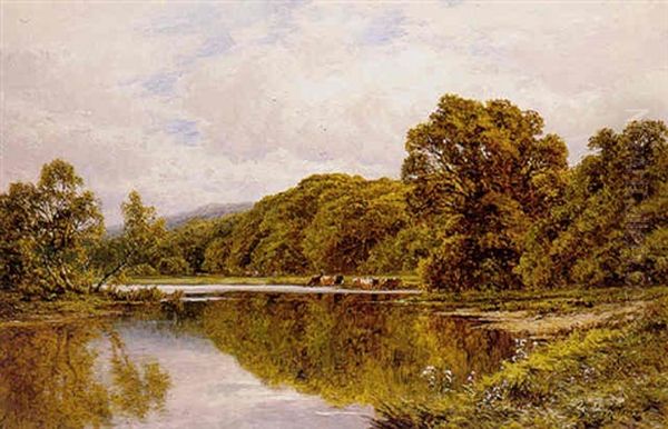 The Thames Near Henley Oil Painting by Henry H. Parker