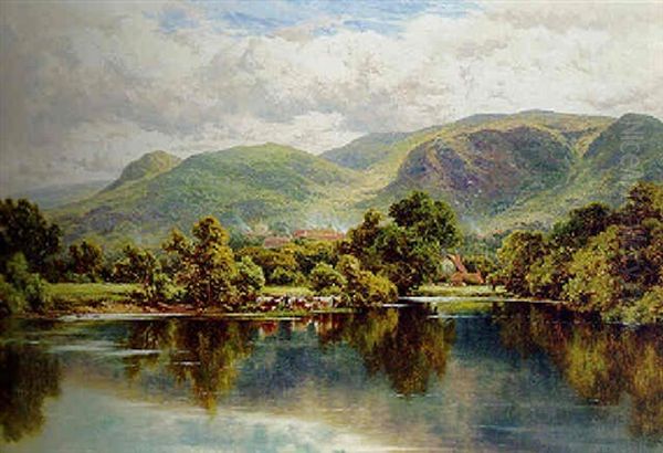 The Church Pool, Betws-y-coed, North Wales Oil Painting by Henry H. Parker