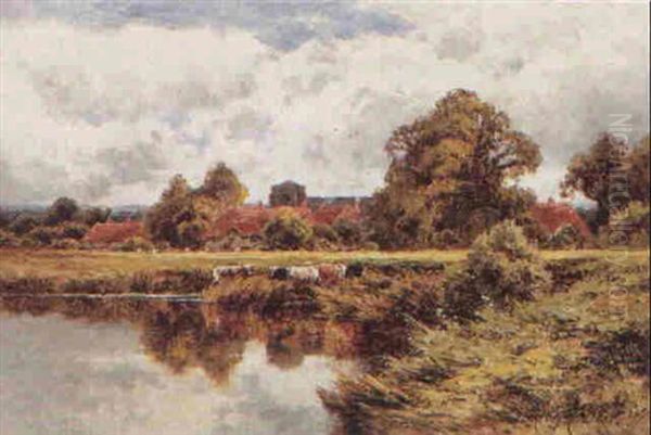 Near Maidenhead On Thames by Henry H. Parker