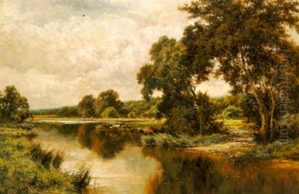 At Chertsey-on-thames Oil Painting by Henry H. Parker