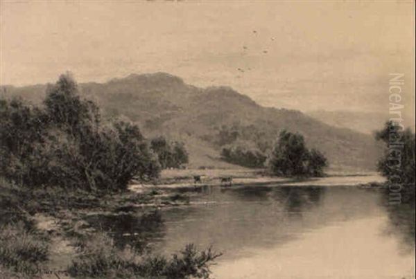 In The Lledr Valley, North Wales Oil Painting by Henry H. Parker