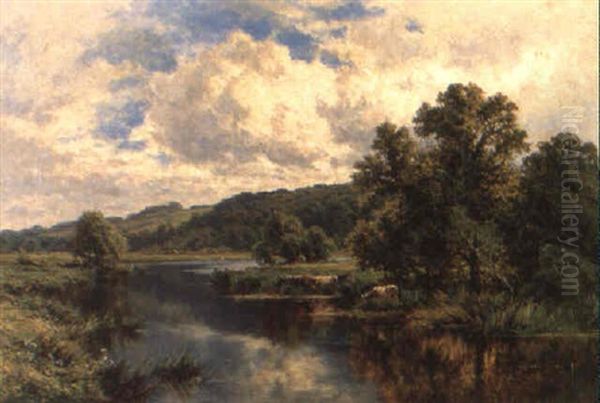 Wargrave On Thames Oil Painting by Henry H. Parker