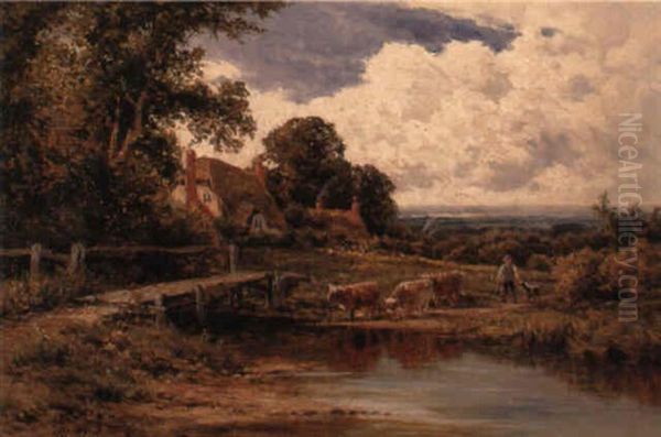 Old Alresford, Hampshire Oil Painting by Henry H. Parker