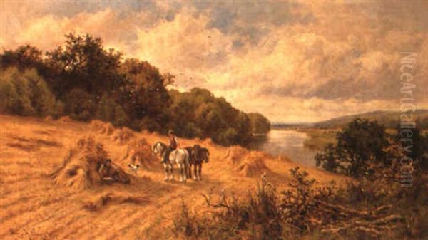 Harvest Rest Oil Painting by Henry H. Parker