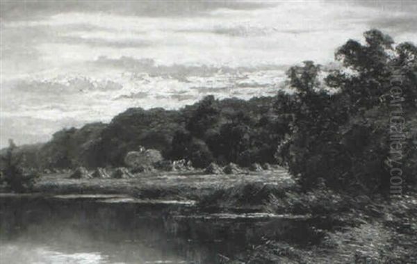 The Thames At Pangbourne Oil Painting by Henry H. Parker