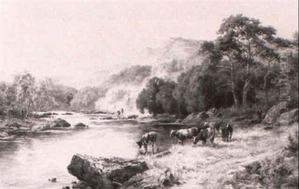 On The Conway, North Wales Oil Painting by Henry H. Parker