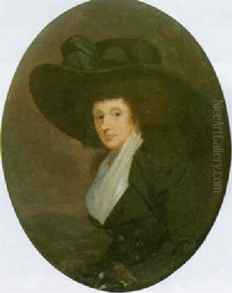 Portrait Of Benjamin Robert Haydon Oil Painting by Henry Perlee Parker