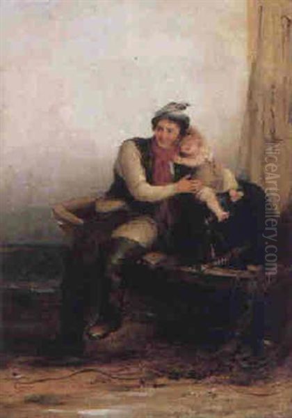 The Fisherman's Daughter Oil Painting by Henry Perlee Parker