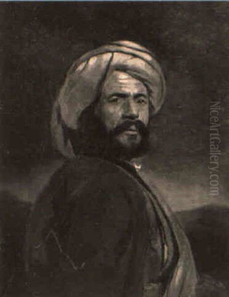 Portrait Of An Arab Gentleman Oil Painting by John Parker