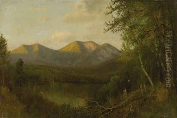 On The Upper Hudson Oil Painting by John Adams Parker