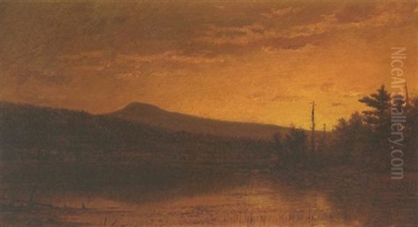 Evening Light Oil Painting by John Adams Parker