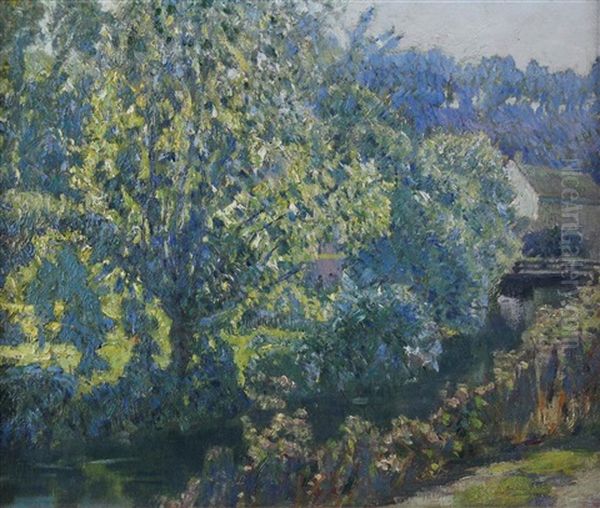 Summer Landscape, Giverny Oil Painting by Lawton S. Parker