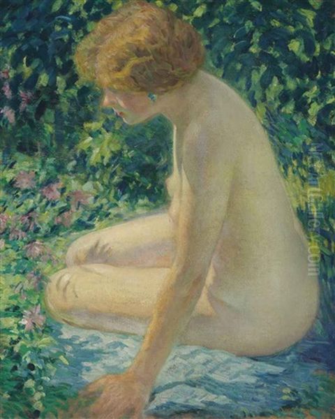 Forest Nymph Oil Painting by Lawton S. Parker